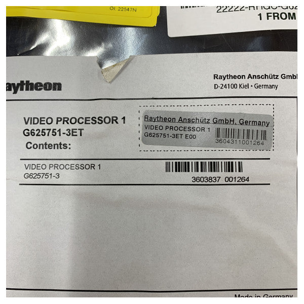 Raytheon Anschutz Video Processor 1 G625751-3