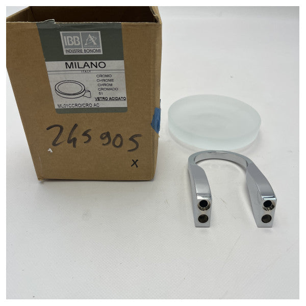IBB Chrome såpeholder med frostet glass - ML01CCRO/CRO 