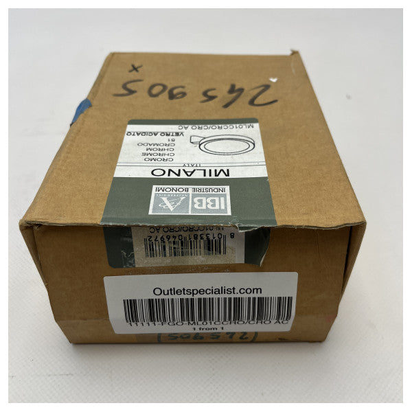 IBB Chrome såpeholder med frostet glass - ML01CCRO/CRO 