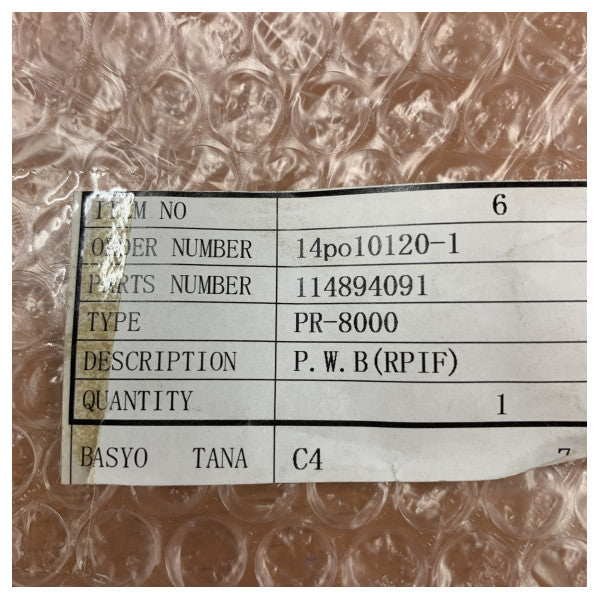 Tokyo Keiki PR-8000-1 Marine Electronics PCB reservedele 