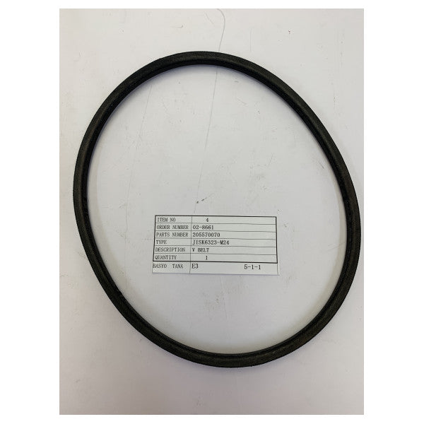 Correa trapezoidal Mitsubishi X-BAND 205570070 - Correa de transmisión del motor marino 