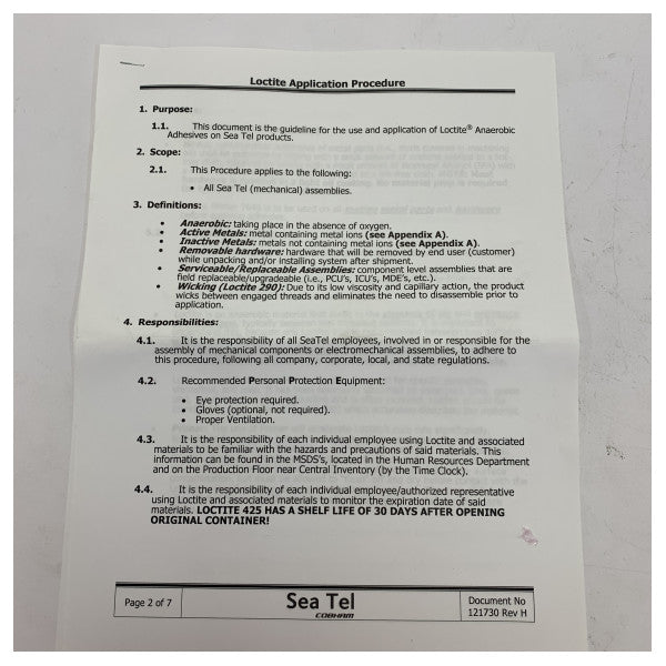 Cobham Sea Tel VSAT Polang POT Replacement Kit - 124109-2 