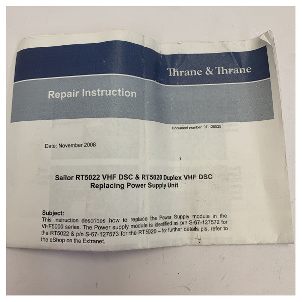 Thrane ja Thrane S-67-127572 Teho PCB SMPS Moduuli 100W RT5020 ja RT5022 