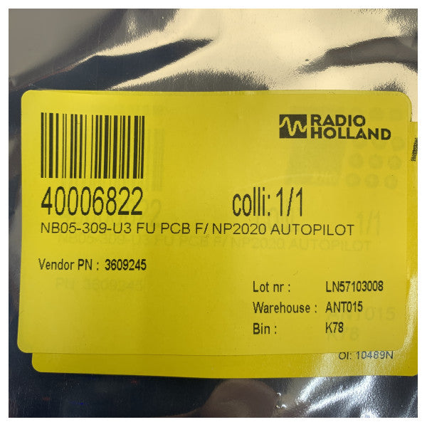 لوحة الدوائر المطبوعة Raytheon Anschutz NB05-309-U3 FU لنظام التحكم الآلي NP2020 