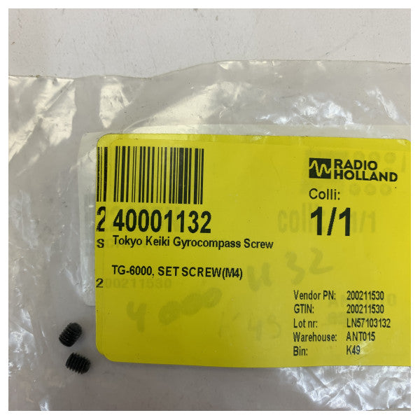 Tokyo Keiki Gyro Kompass Skrue Sett for TG-6000 - 200211530 
