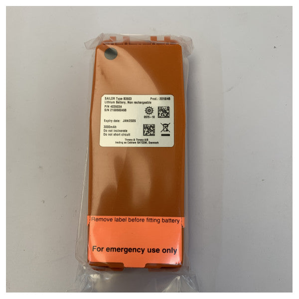 Batterie au lithium fer Sailor 403503A ATEX Marine Radio 
