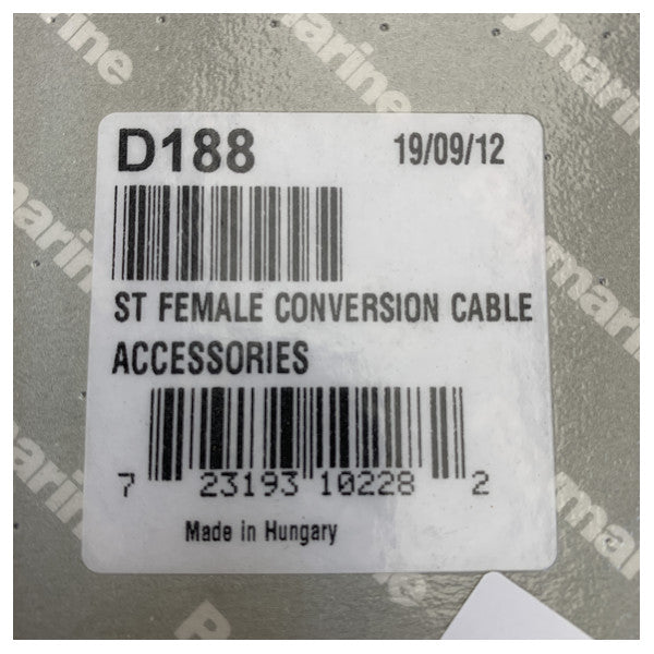 Raymarine D188 Weibliches SeaTalk zu SeaTalk Verbindungskabel 