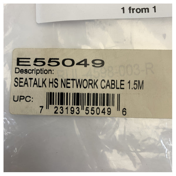 Raymarine E55049 SeaTalk HS netværksforbindelseskabel RJ45 - 1,5m 