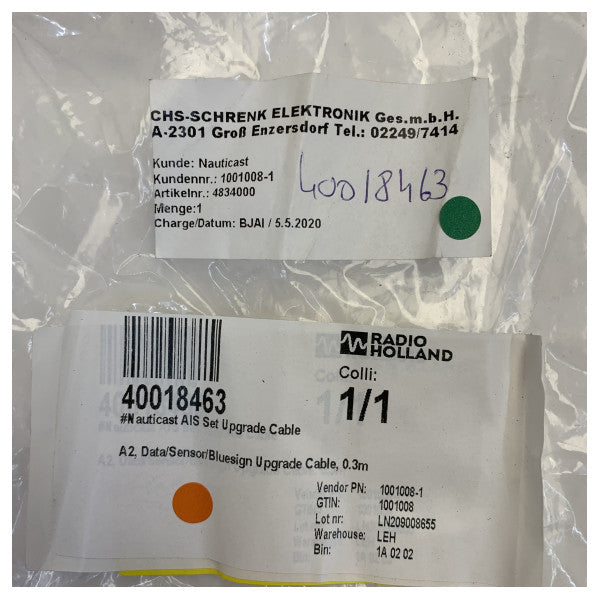 Nauticast 1001008-1 AIS podaci senzor Bluesign nadogradnja kabelskog kompleta 
