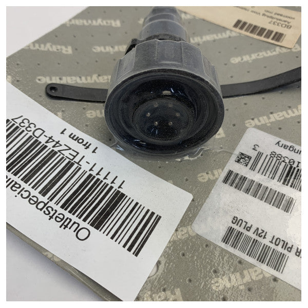 Connecteur de pilote de barre Raymarine D337 - Tru-Hull 6 broches Série 1000 et 2000 