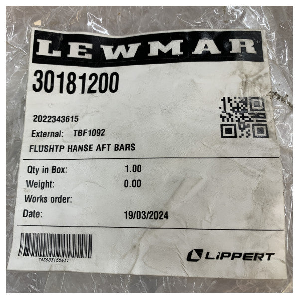 Lewmar Flush Trim Portlight Aft bi Reinforcement u Porthole Miftuħ - 30181200 