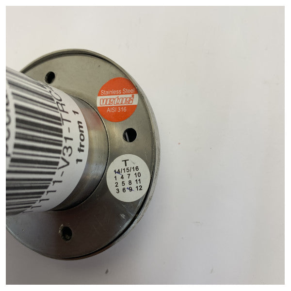 Vetus TRC40SV Montaje en Transom Escape de Motor Acero Inoxidable - 40mm 