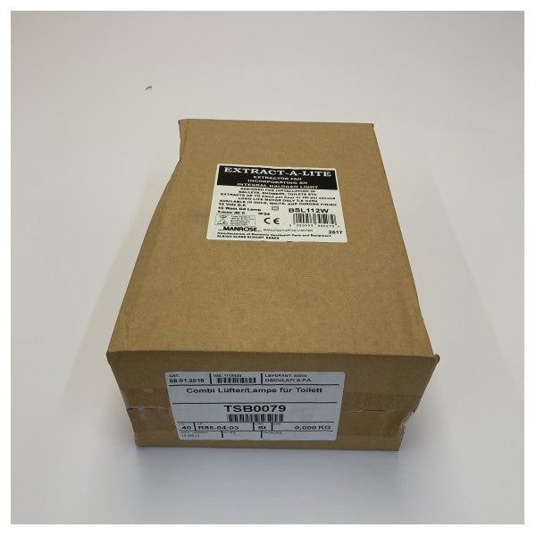 Osculati BSL112W 12V Витяжний вентилятор з освітленням - 13.580.12 