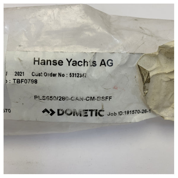 Dometic Pleated Shade PLS650/280-CAN-CM-BSFF Yacht Blind with Fixing Kit