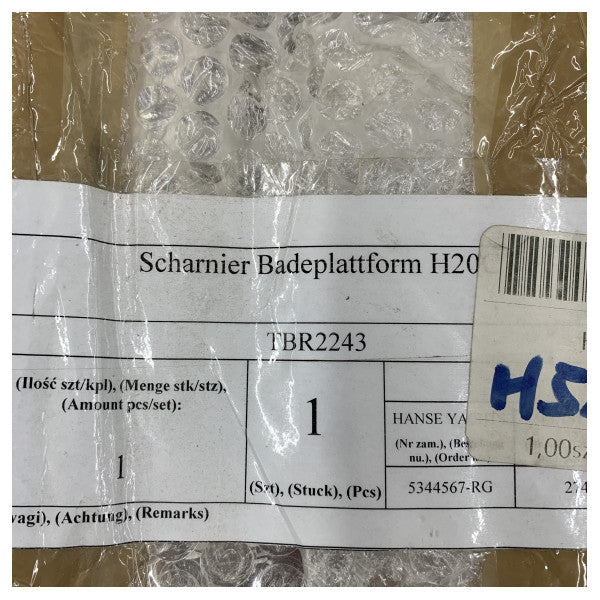 Hanse Yachts Pjattaforma tal-Ħasil tal-Ħadid ta' L-Istaġun B'Kapacità Għolja - TBR2243 