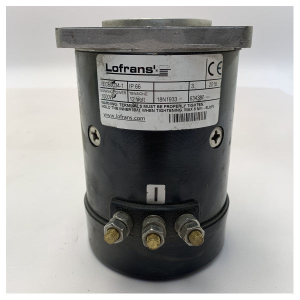 Utilisé Lofrans X2 1000W MOTEUR ÉLECTRO DE TOLLASS DU 12V - 634387