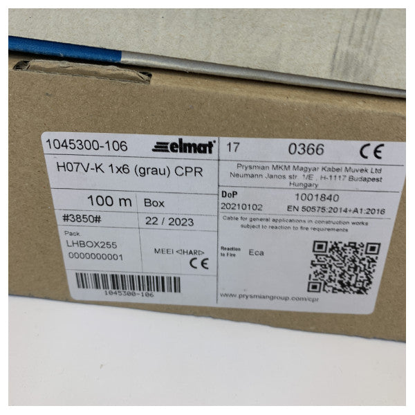 Klauke TEV0768 149m Marine Electrical Cable for Hanse Yachts 130376