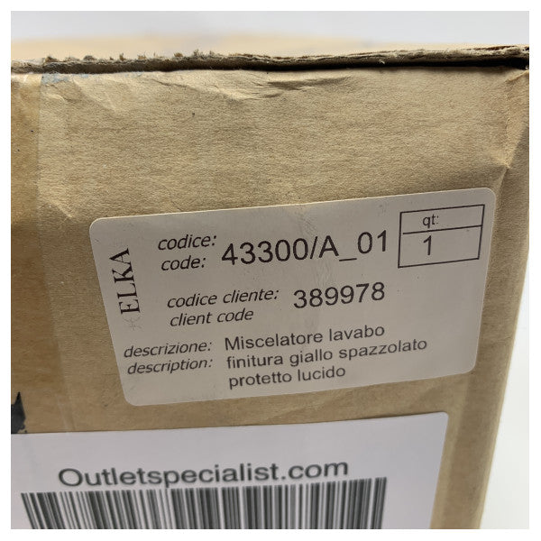 エルカ・グレイトン ポリッシュド ステンレススチール ハイベースシングルレバー ミキサータブ - 43300/A-01 