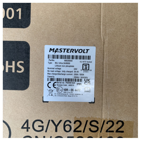 Batería Mastervolt MLI Ultra Lithium 24V/6000 6 kWh - 66026000