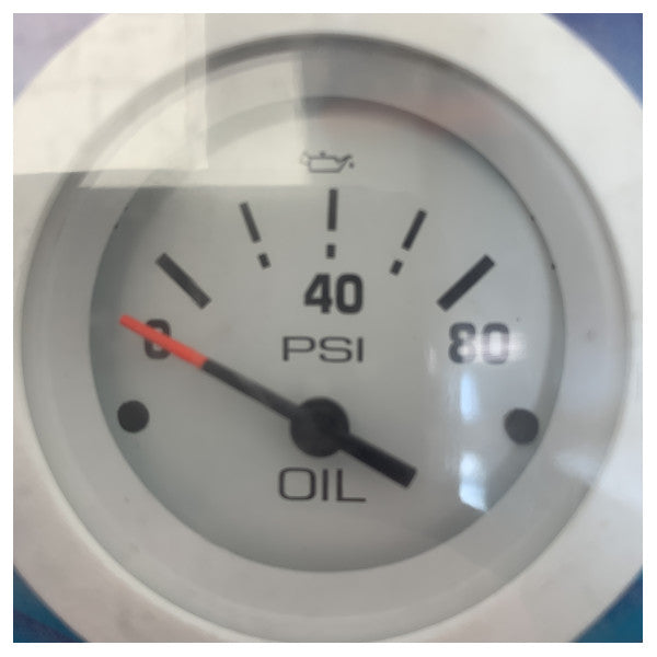 Teleflex 67180e Weißöl Druckanzeige 0 bis 80 psi