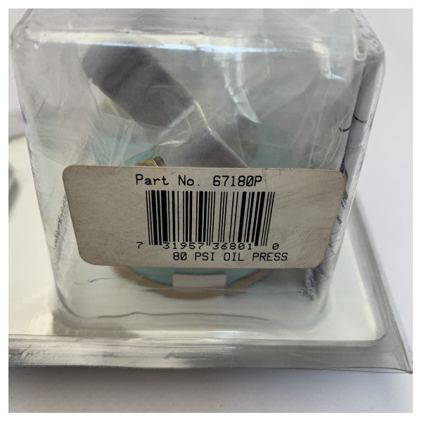 Teleflex Johnson Evinrude οθόνη ένδειξης πίεσης λαδιού λευκή - 67740P