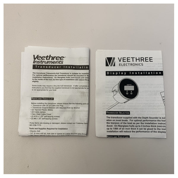 Veethree Premier De profundidad Indicador Negro - 67874E