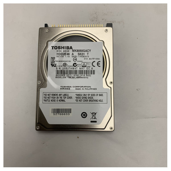 Toshiba 500GB 2.5" SATA σκληρός δίσκος για Marine ECDIS - Συμβατός με τα συστήματα Furuno 