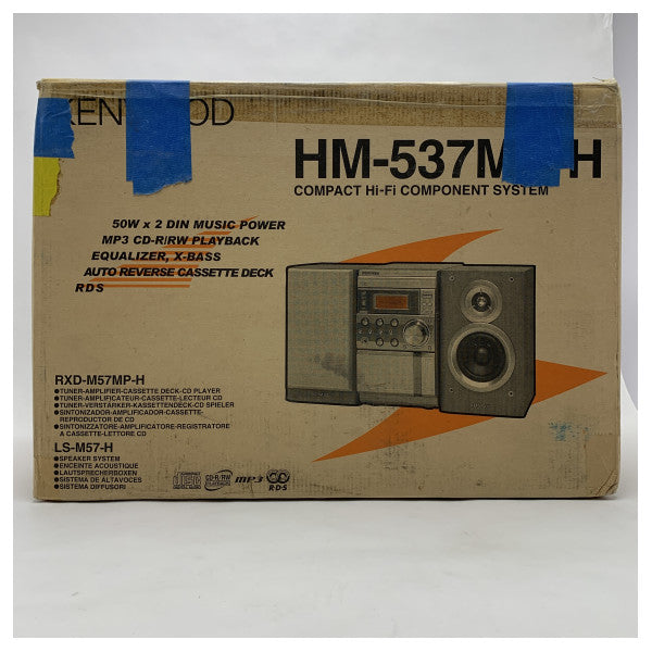 Sistema Hi-Fi marino Kenwood HM-537MP-H con MP3, cassetta, radio RDS e potenza di 50W 