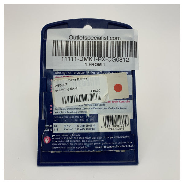 Spinlock PX-CG0812 Powerclutch Cam Cleat 8-12mm 