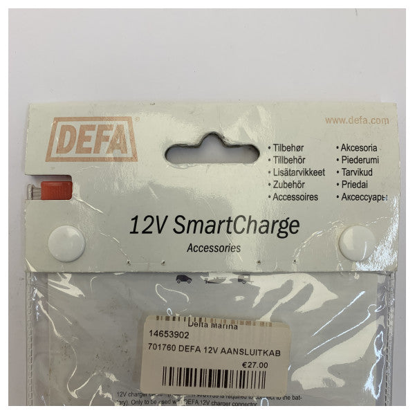 DEFA 12V SmartCharge Akun Latauskaapeli - 701760 