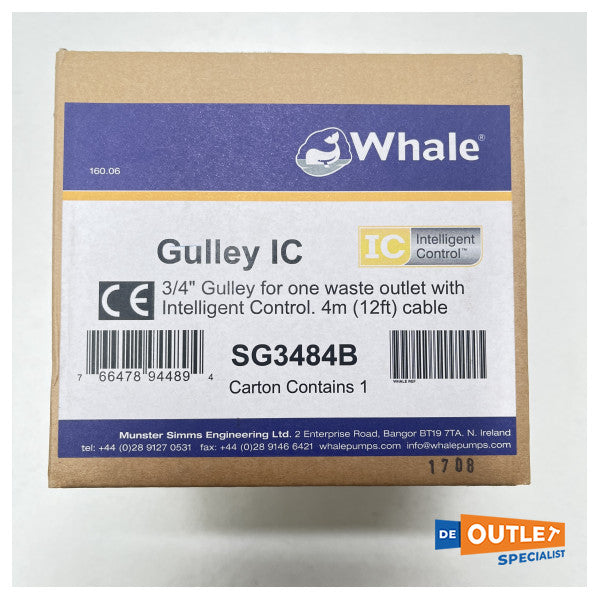 Заглушка для зливу для душу "Кит" з датчиком води - SG3484B