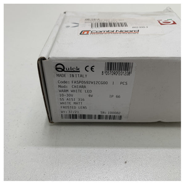 Quick Chiara 4W LED downlight spot white 12/24V - FASP0592W12CG00