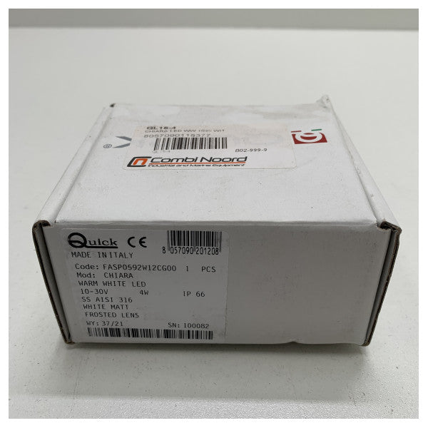 Quick Chiara 4W LED downlight spot white 12/24V - FASP0592W12CG00