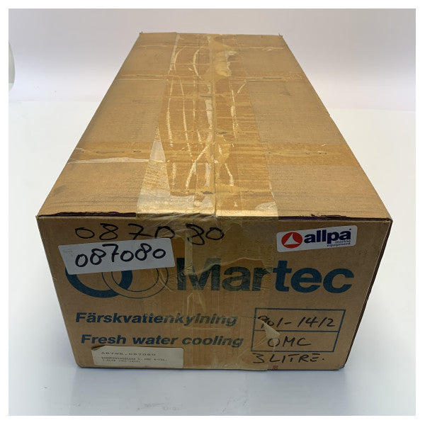 Scambiatore di calore per acqua di mare Martec per OMC 3.0L 4 cilindri entrobordo - 901-1412