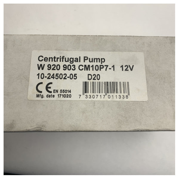 Johnson MP10P7-1 tungt sirkulasjonspumpe 12V 