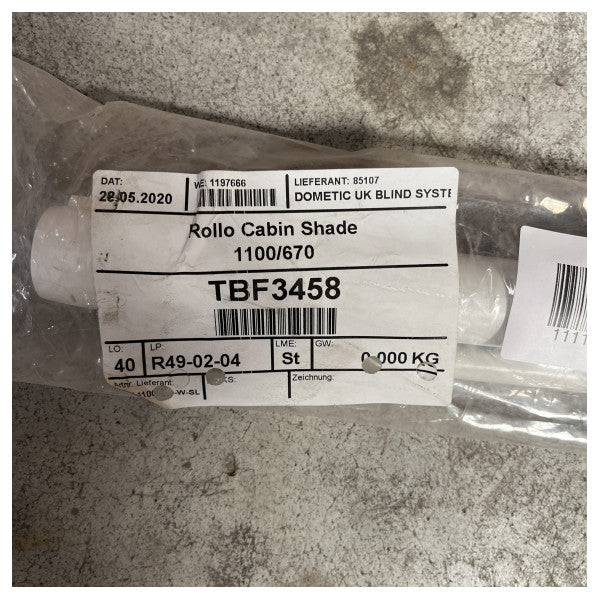 OceanAir Marine Kabinenrollo 1100x670mm � Langlebiger Sonnenschutz für Bootsfenster