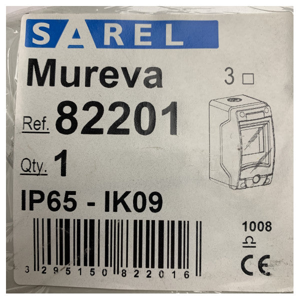 Sarel Mureva Marine Waterproof Fuse Box IP65 IK09 Durable Plastic Electrical Enclosure - 82201