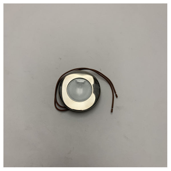 Projetor LED marítimo 28V 10W cromado tipo Jeny - Luz de barco durável e resistente às intempéries