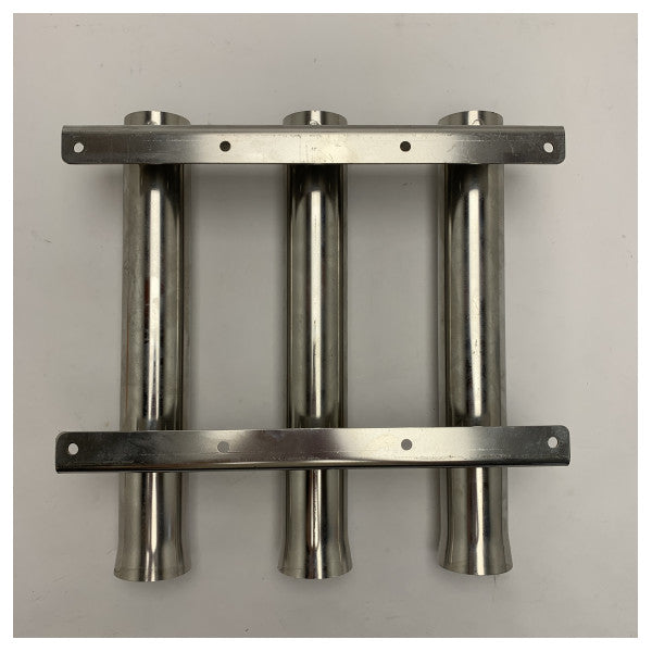 Nautinox Marine Inoxidabbli Taħt tal-Poġġa tal-Ikkastjar 3 Tubes - 2166 