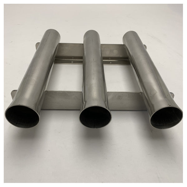 Nautinox Marine Inoxidabbli Taħt tal-Poġġa tal-Ikkastjar 3 Tubes - 2166 