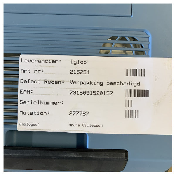 Igloo термоелектрическа охладителна кутия 27L - преносим електрически охладител - 9620013368 