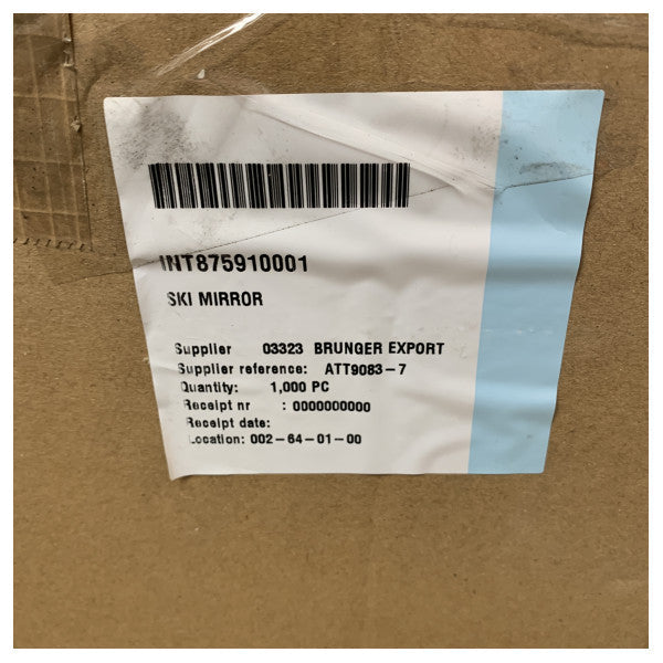 Attwood Perma-Plate хромирано регулируемо огледало за ски с универсален монтаж (9083-7) 