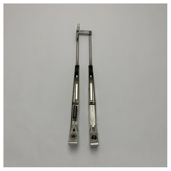 Kit de brazo de limpiaparabrisas paralelo de acero inoxidable Vetus 386 - 471 mm - DINSDX 