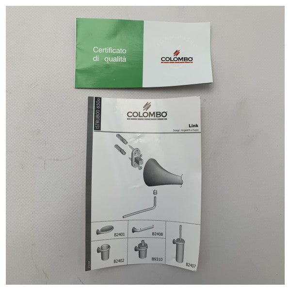 Colombo Link Tuvalet Kağıtlığı B2408 - Güvenli Tekne Ekipmanı için Dayanıklı Krom Deniz Montajı