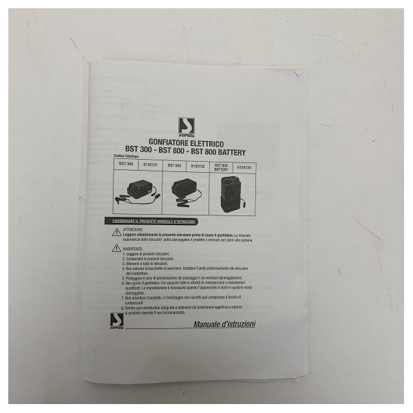 Scoprega BST-800 Electric Marine Air Pump 12V for Dinghy Inflating