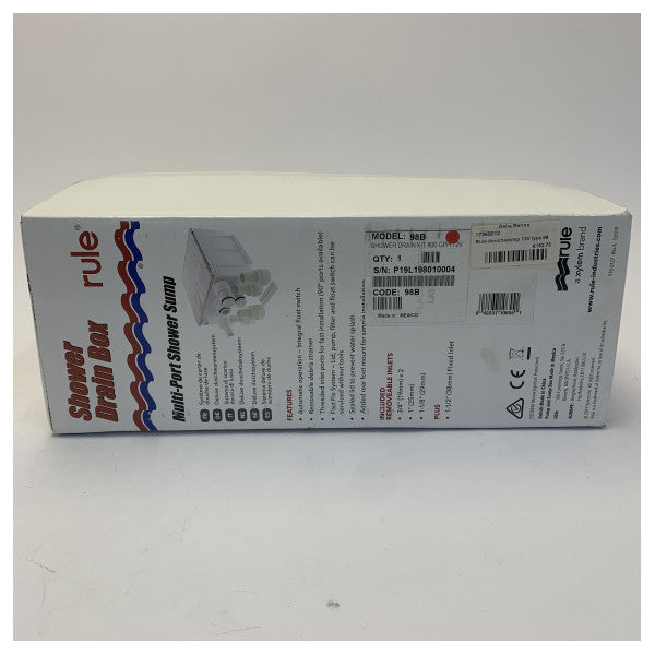 Rule 98B Duschablaufpumpensystem 12V 36L/m 