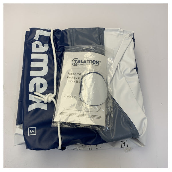 Talamex Funline 240 aufblasbares Boot Blau - Inklusive Paddel, Pumpe und Reparaturset 