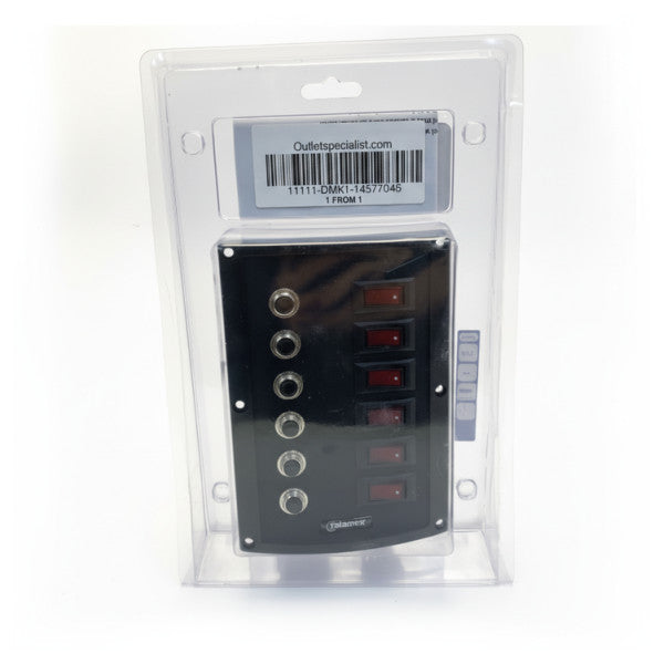 Talamex 6-Function Electric Switch Panel with Fuses - 14577046