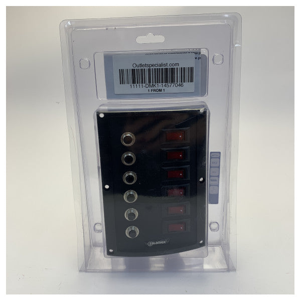 Talamex 6-Function Electric Switch Panel with Fuses - 14577046