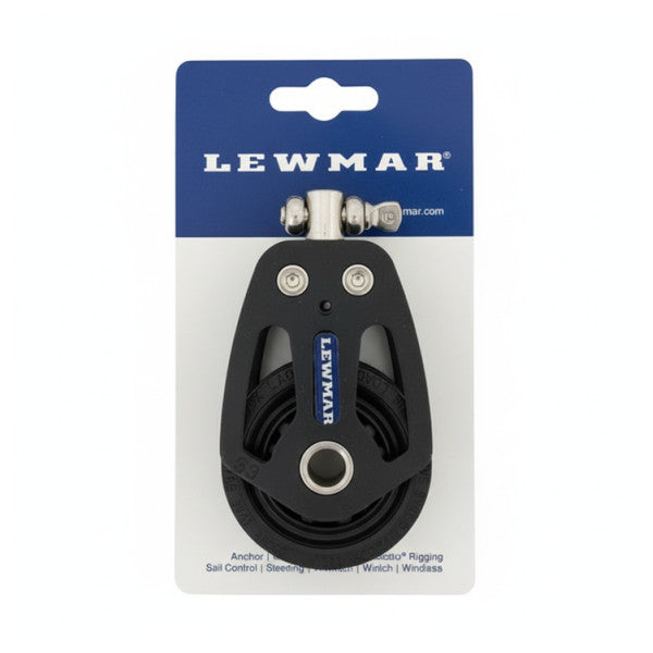 Lewmar HTX 60mm Single Rigging Block Black - 29196002